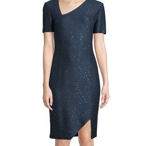 Cocktail Dress in Sequin Knit by St John